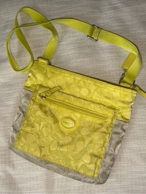 Coach Signature Nylon Crossbody Bag